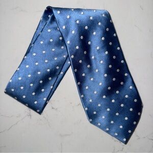 Jos. A. Bank Signature Collection Light Blue and White Polka Dot Silk Tie